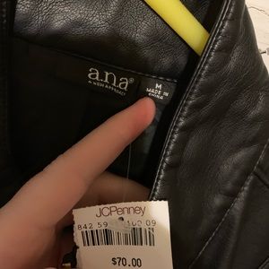 Black leather jacket